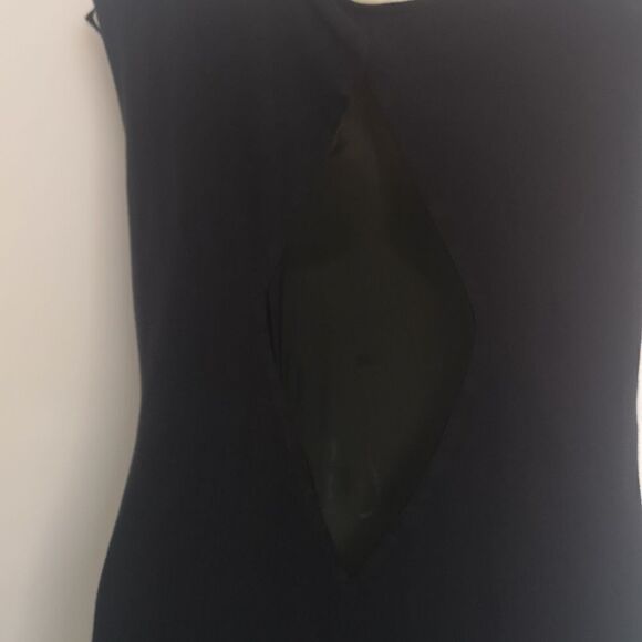 Material Girl Bodycon Net Back Mini Dress Medium Black - Picture 3 of 16